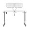 Bestar Bestar Upstand 60W x 30D Standing Desk with Dual Monitor Arm in white 175870-000017 - alternate 3